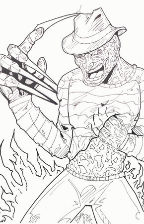 Freddy krueger coloring page monster coloring pages coloring pages coloring pages for boys