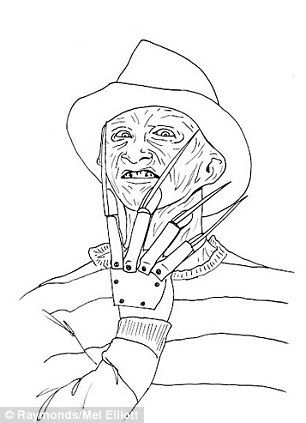 Freddy nichtmare on elmstreet coloring books halloween coloring pages coloring pages