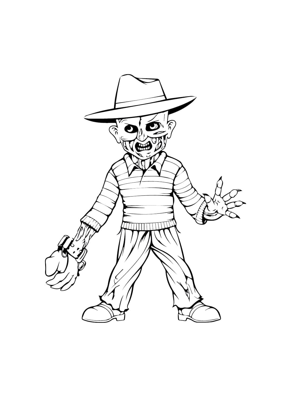 Freddy krueger coloring pages