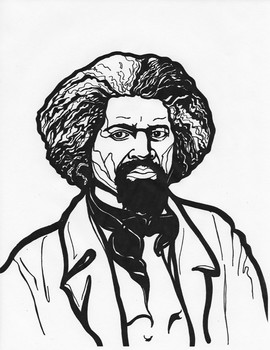 Frederick douglass coloring page by mamabart tpt