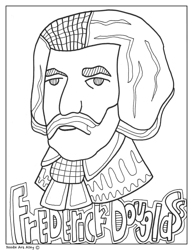 Frederick douglass coloring pages