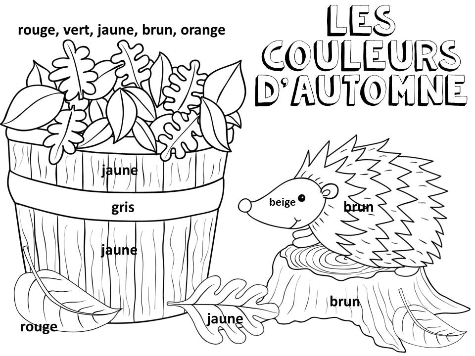 French colouring sheets x halloween and autumn teaching resources