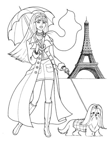 French style coloring page free printable coloring pages