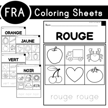 Free french colouring sheets tpt