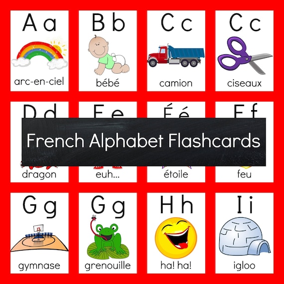 French alphabet flashcards printable instant download preschool kindergarten learning homeschool teaching resources franãais cartes ãclair