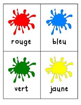 French colour word flashcards french flashcards french colors flashcards