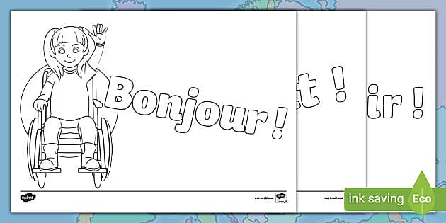 French greetings louring activity sheets teacher made