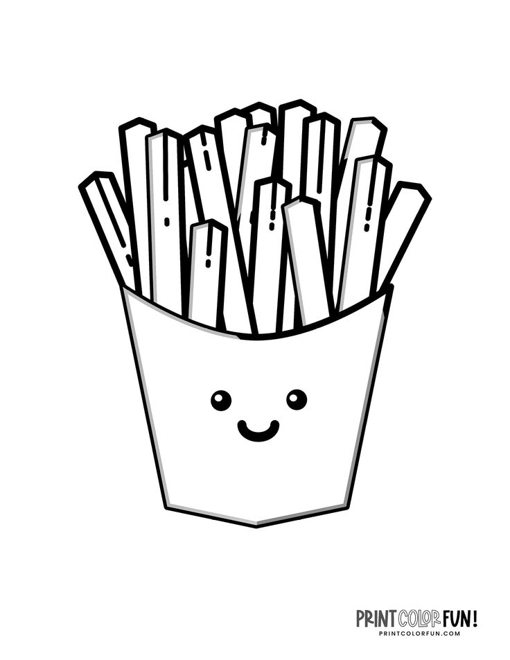 French fries coloring pages color clipart at printcolorfun french fries coloring pages mcdonald french fries