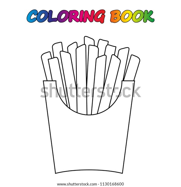 French fries coloring book coloring page åºåçéåïå ççï