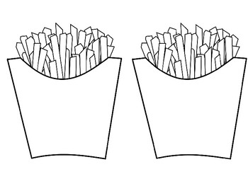 French fries coloring template by stevens social studies tpt