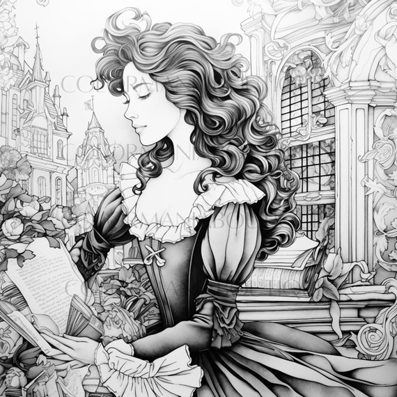 Grayscale french revolution coloring page detailed art for adult relaxation ideal history enthusiasts artists download now