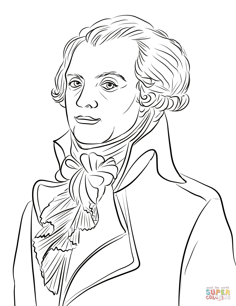 Maximilien robespierre coloring page free printable coloring pages