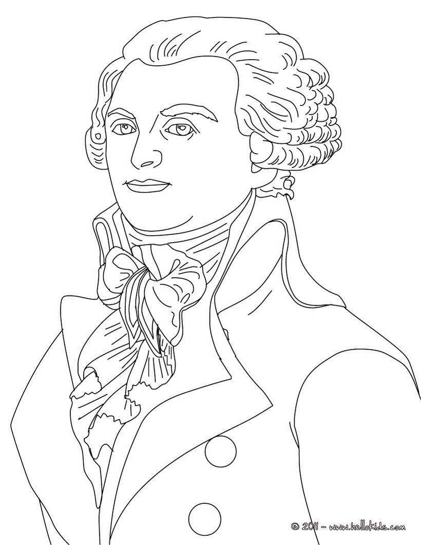 Important people in frances history coloring pages
