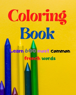 Coloring book learn most mon french words by lukasz kost