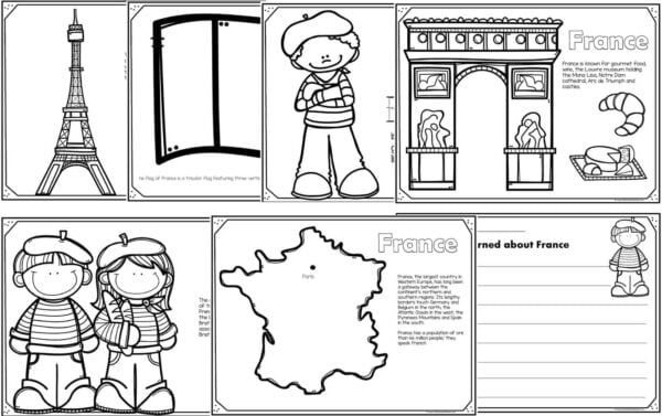 Free france coloring pages to read color and learn