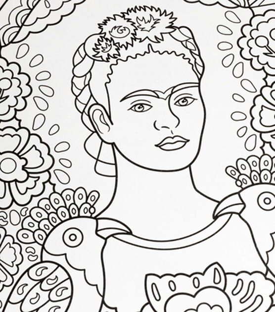 Today is art day sheet frida kahlo coloring book canada