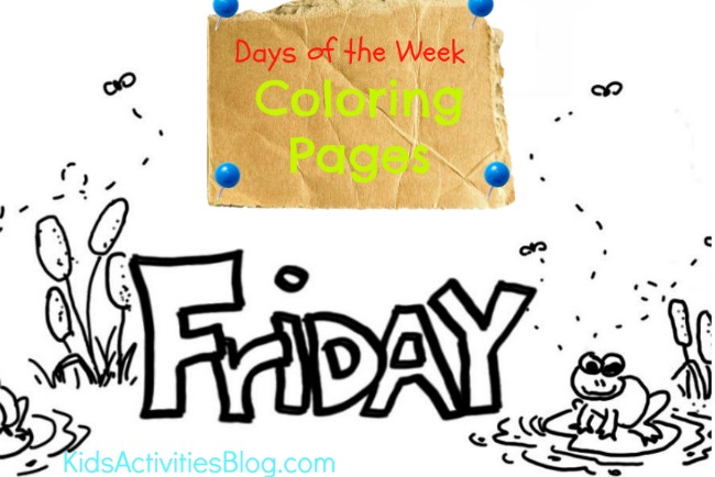 Friday coloring page kids activities blog