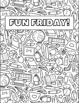 Friday coloring page by maiden the classroom tpt