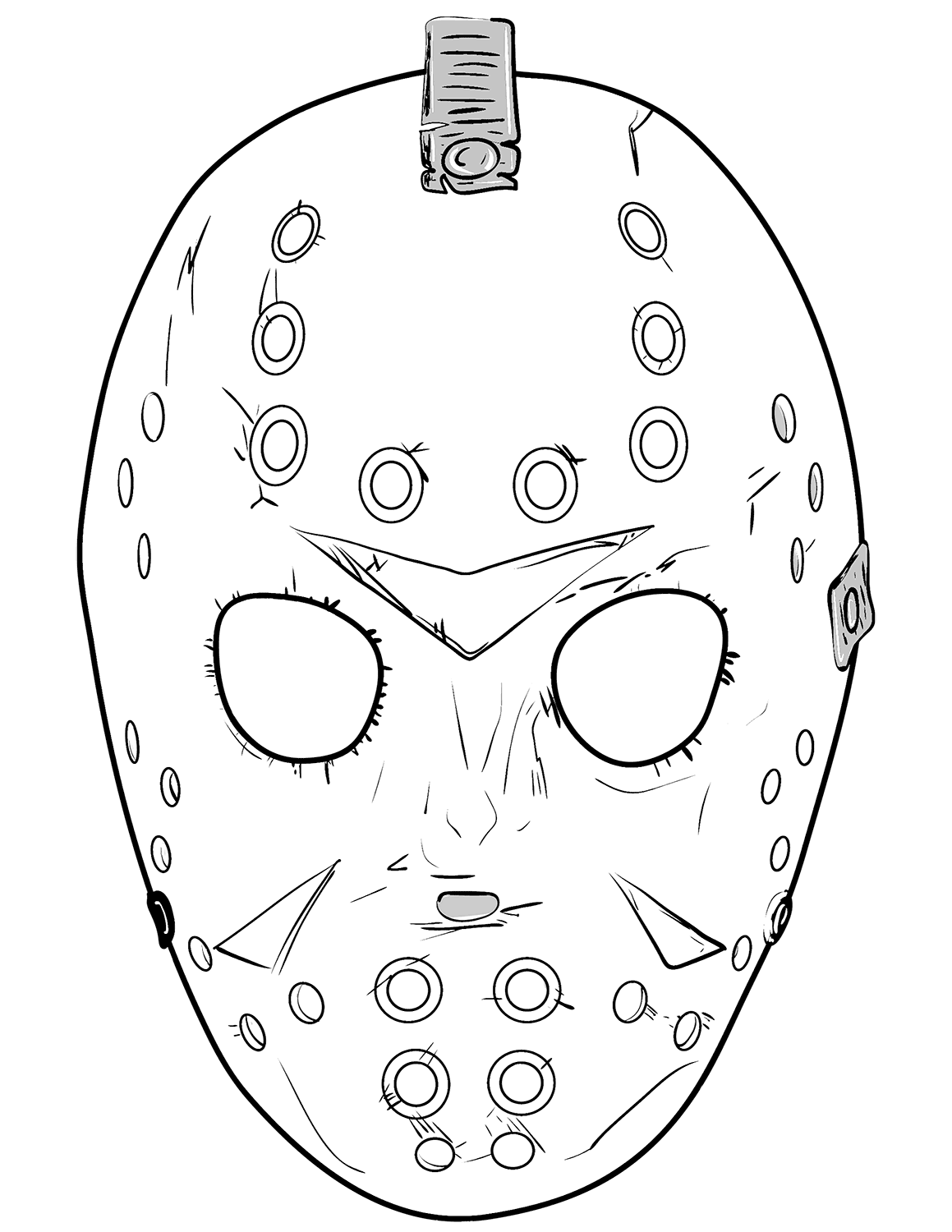 Jason coloring pages friday the th activity shelter jason drawing coloring pages jason mask