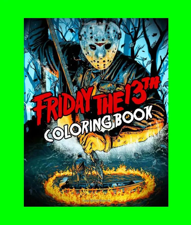 Friday the th coloring book brain training meditation anti