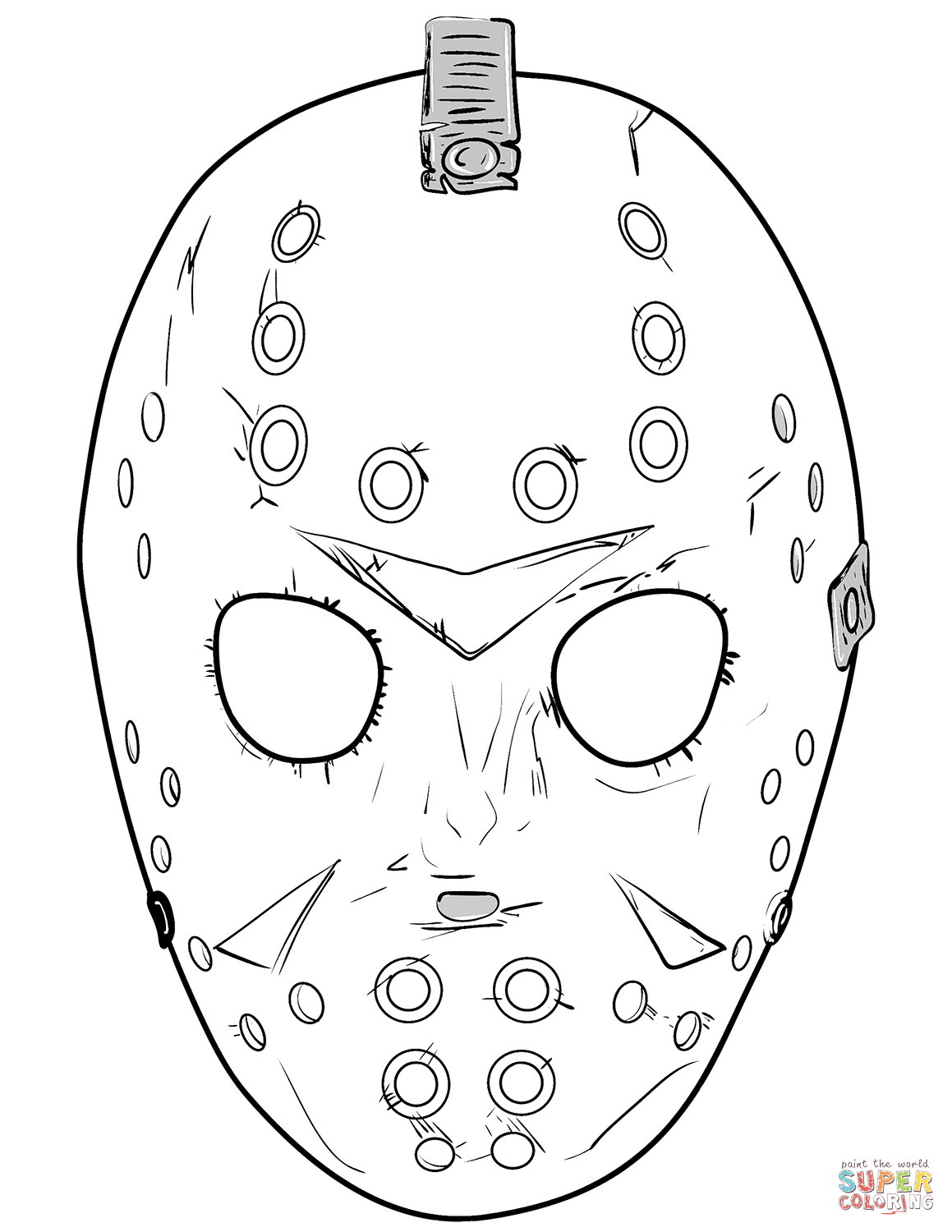 Friday th jason mask coloring page free printable coloring pages jason drawing coloring pages jason mask