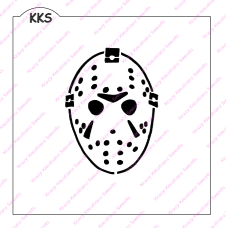 Halloween mask cookie stencil â krazy kreationz sweets