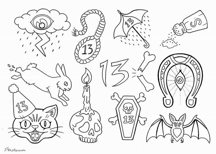 Friday the th tattoo flash sheet by shashonna knecht friday the th tattoo traditional tattoo flash sheets dollar tattoo