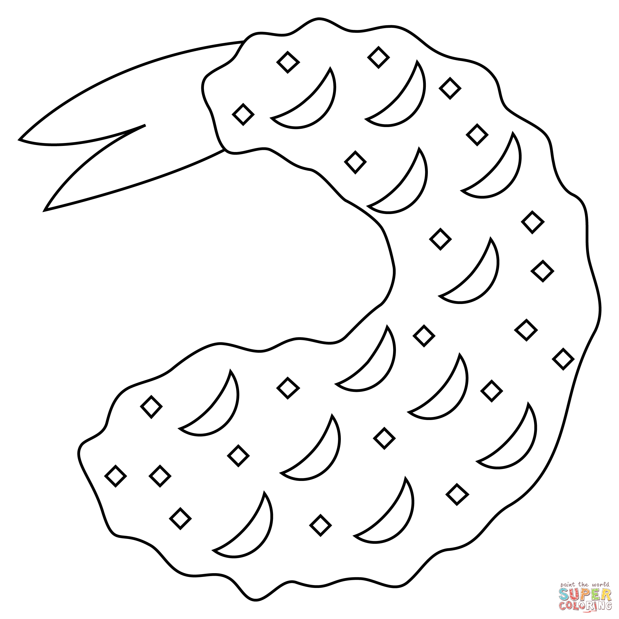 Fried shrimp coloring page free printable coloring pages