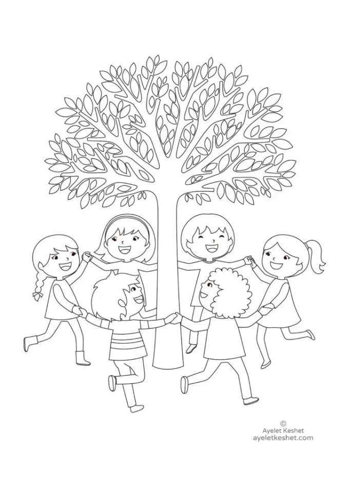 Free coloring pages about friendship