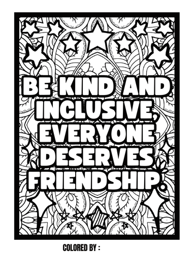 Friendship skills advices phrases coloring pages no prep teaching resources