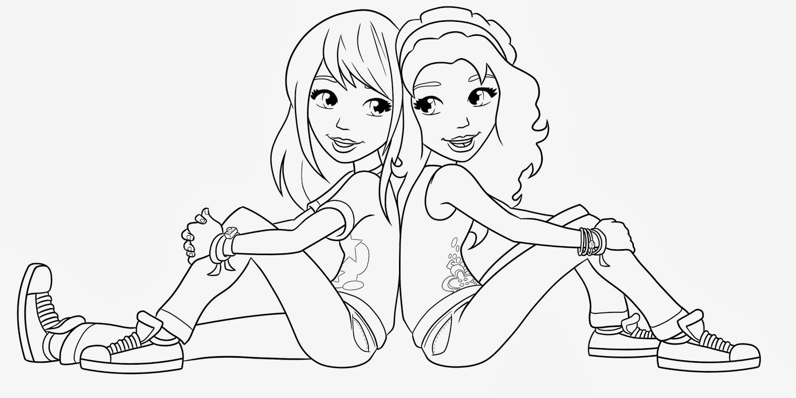 Friendship coloring pages