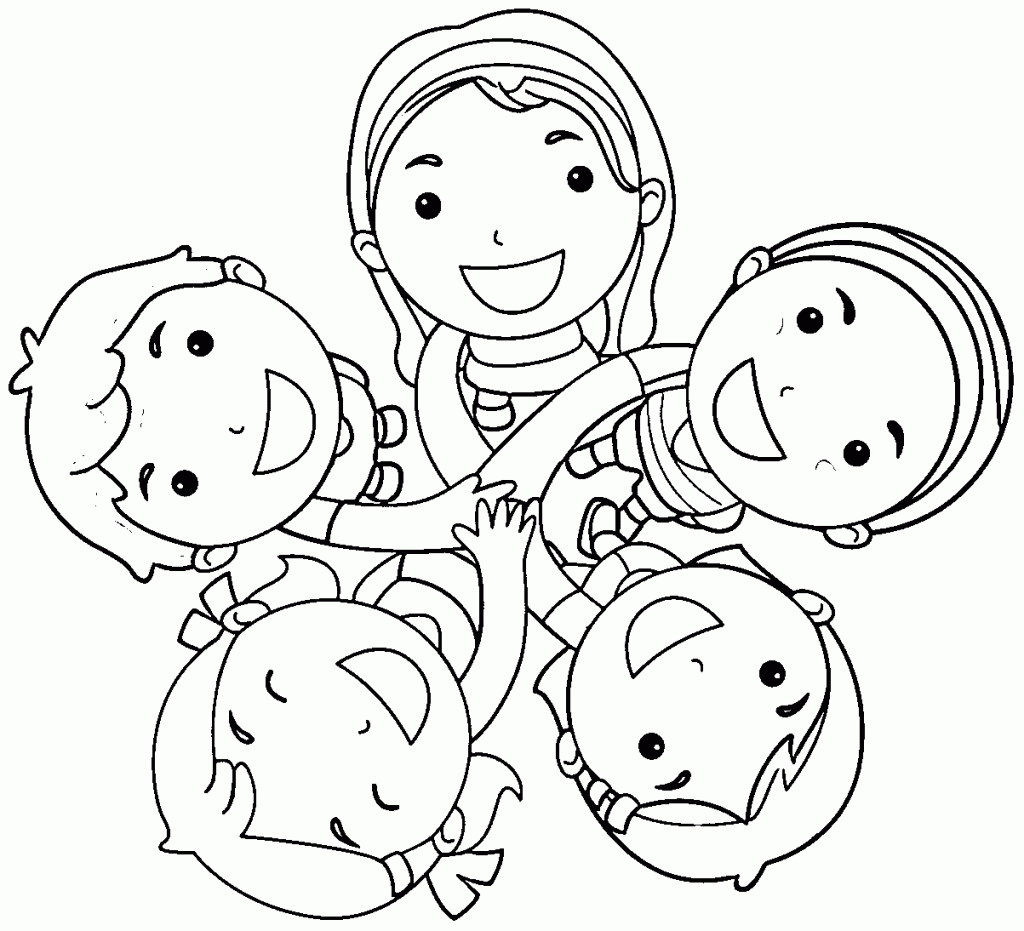 Friendship coloring pages