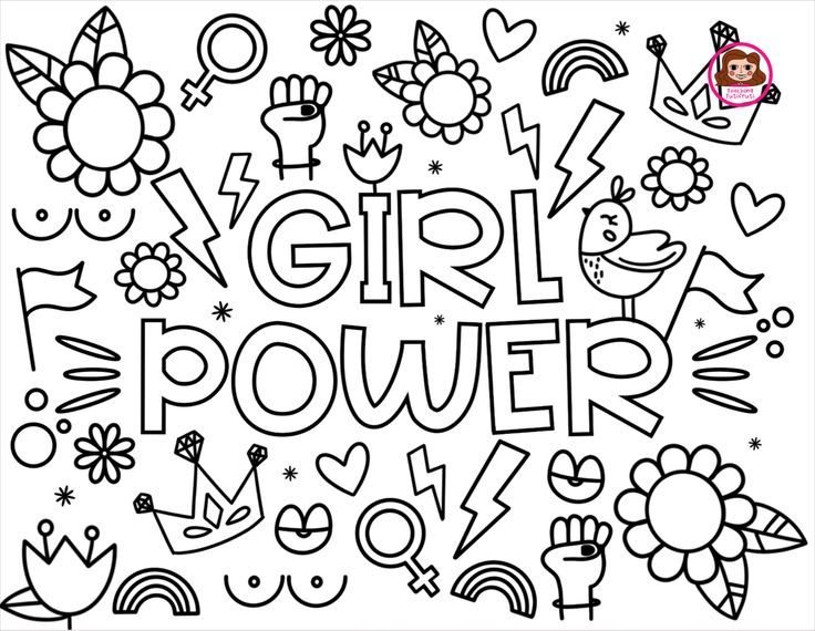 Free girl power womens day coloring pages dia de la mujer march marzo coloring pages ladies day girl power