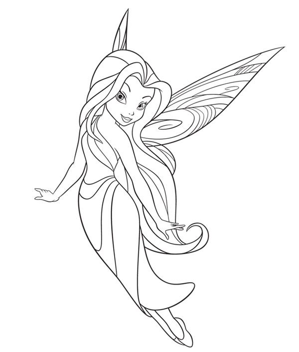 Kleurplaat elfje tinkerbell fairy coloring pages tinkerbell coloring pages fairy coloring