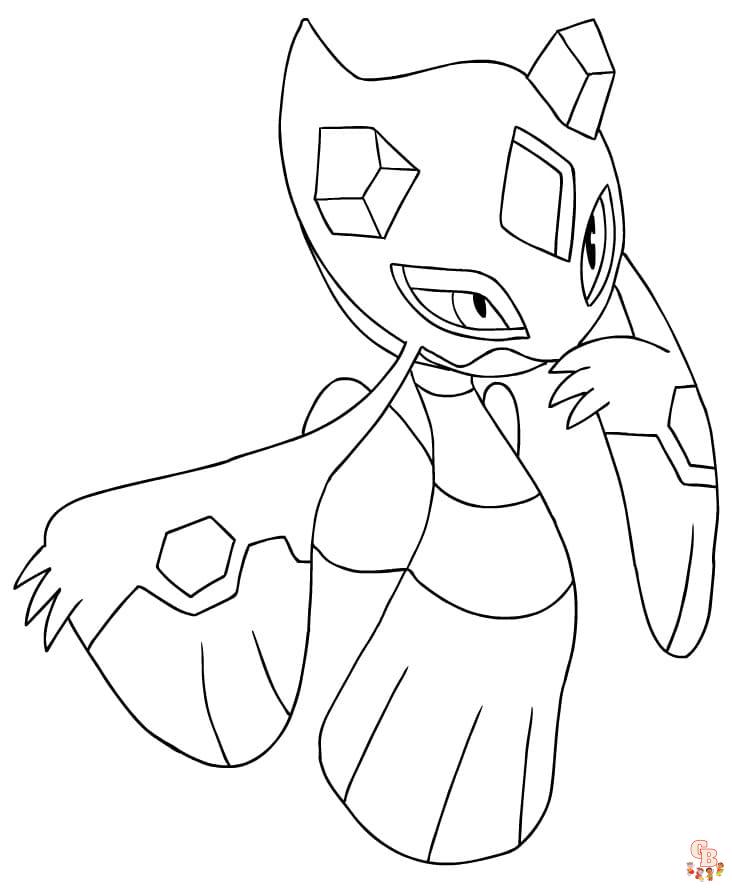 Pokemon froslass coloring pages