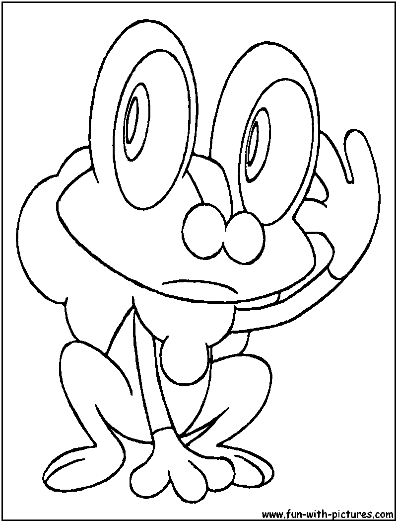 Froakie coloring page