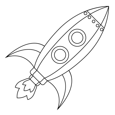 Rocket coloring page free printable coloring pages
