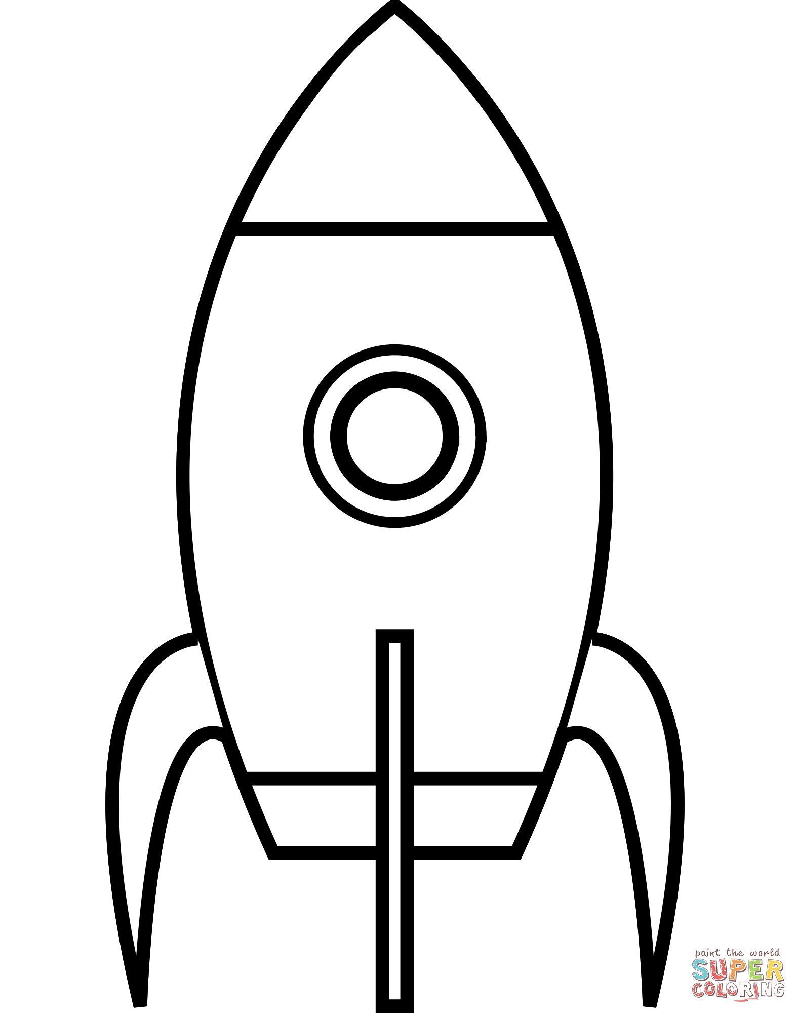 Cartoon moon rocket coloring page free printable coloring pages