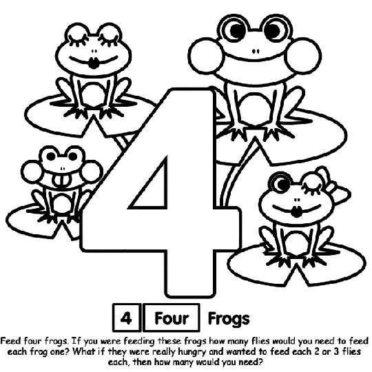 Number coloring page