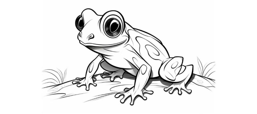 Frog coloring pages