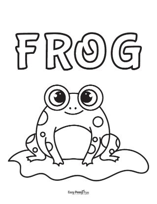 Frog coloring pages â printable coloring pages