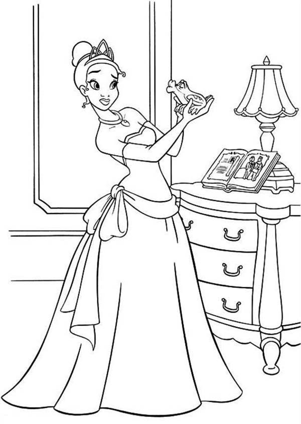 Coloring pages disney princess and the frog coloring pages