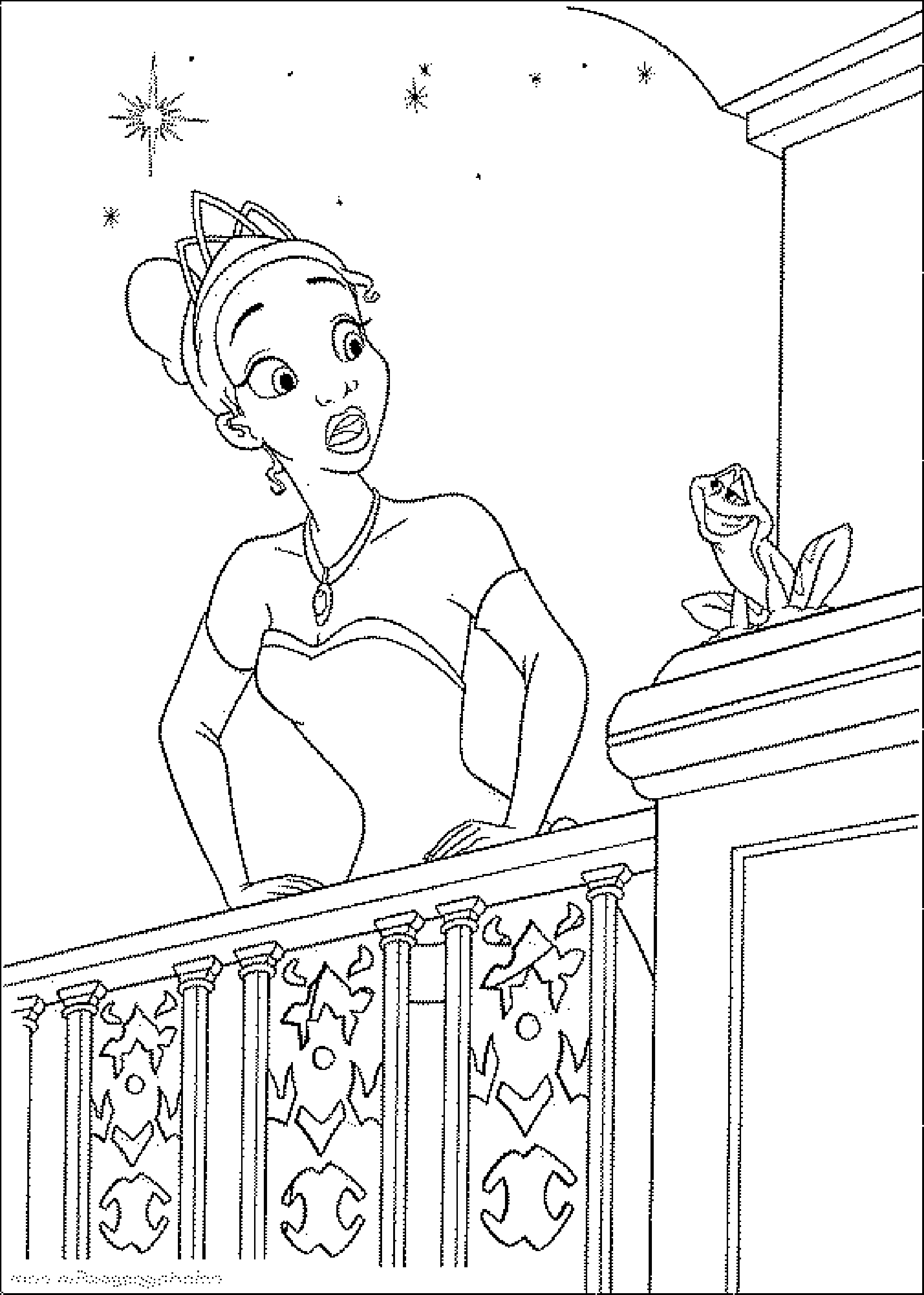 Coloring pages the princess and the frog coloring pages