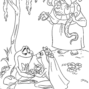 Princess and the frog coloring pages printable for free download