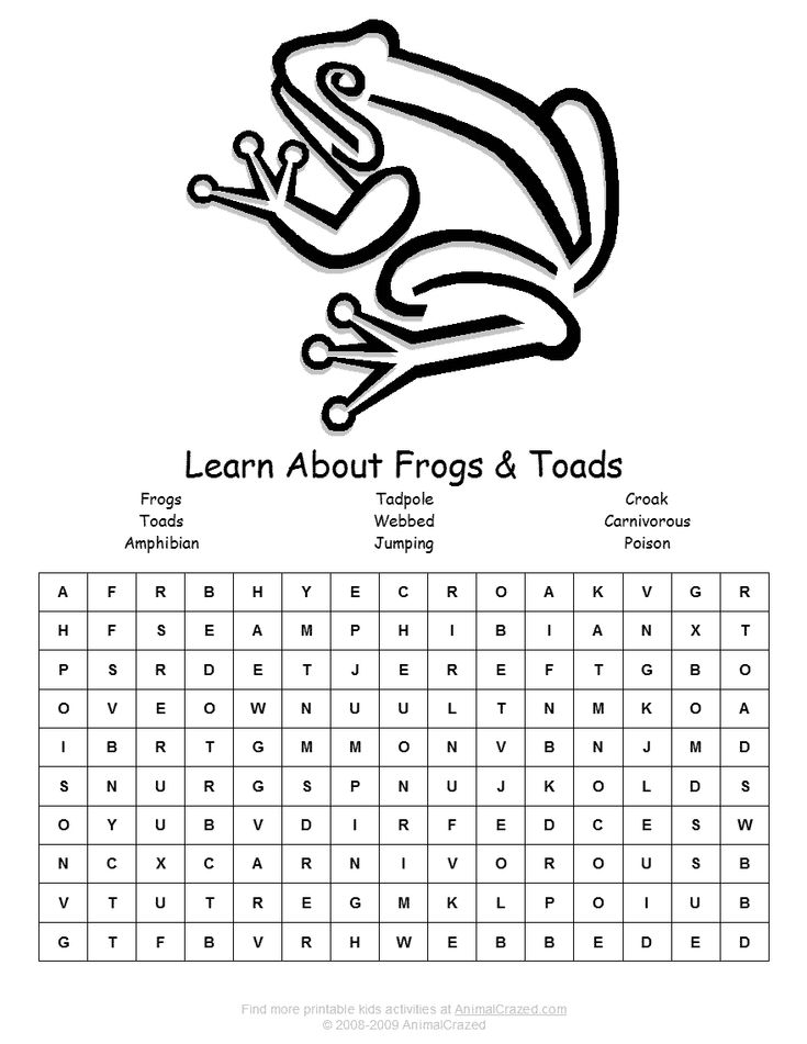 Love this idea about using a table to create a wordsearch learn about frogs word search create word search frog frog coloring pages