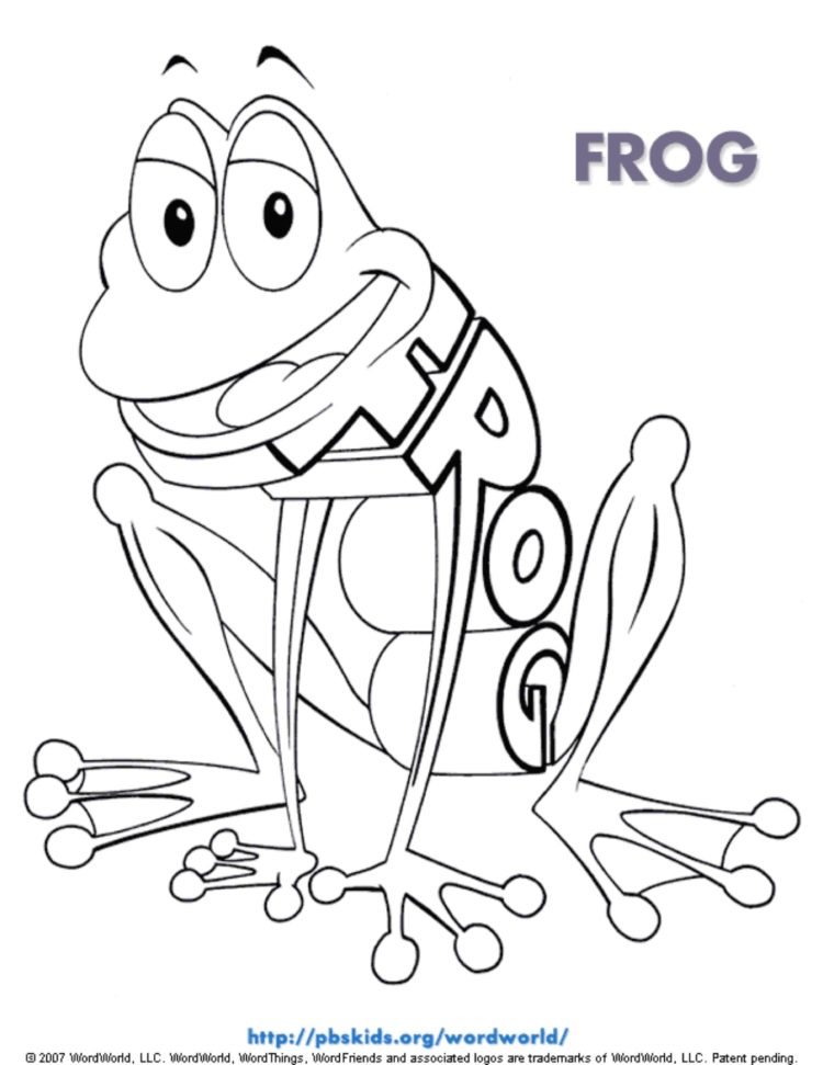 Frog coloring page kids coloring pages kids for parents