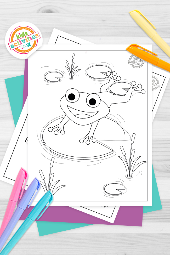 Hippity hop free printable frog coloring pages kids activities blog