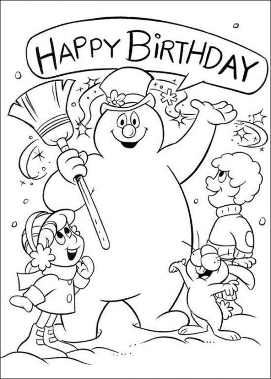 Free frosty the snowman coloring pages free printable coloring pages for kids