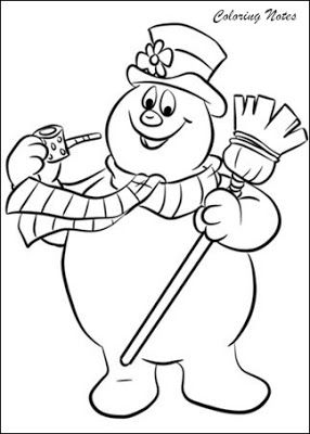 Fun and festive snowman coloring pages