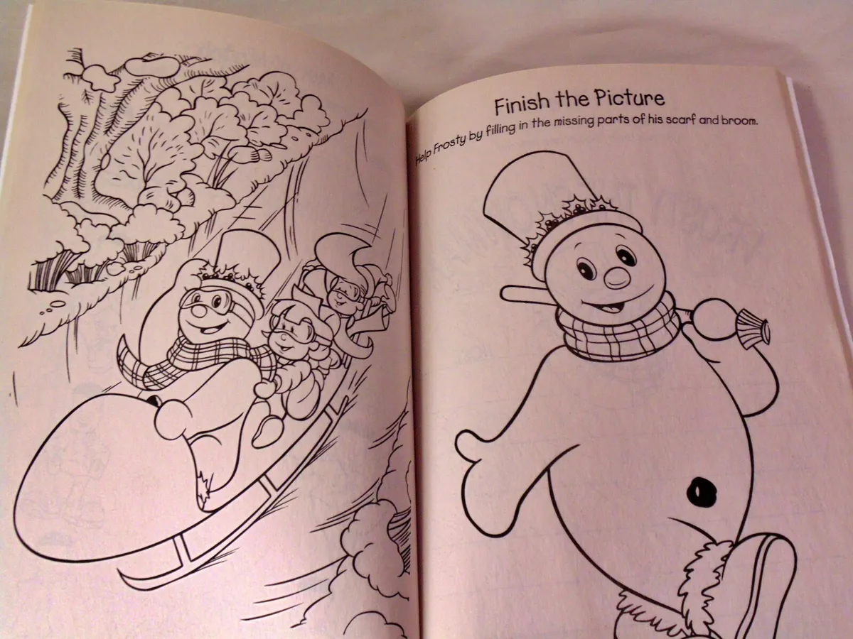 Frosty the snowman coloring activity book